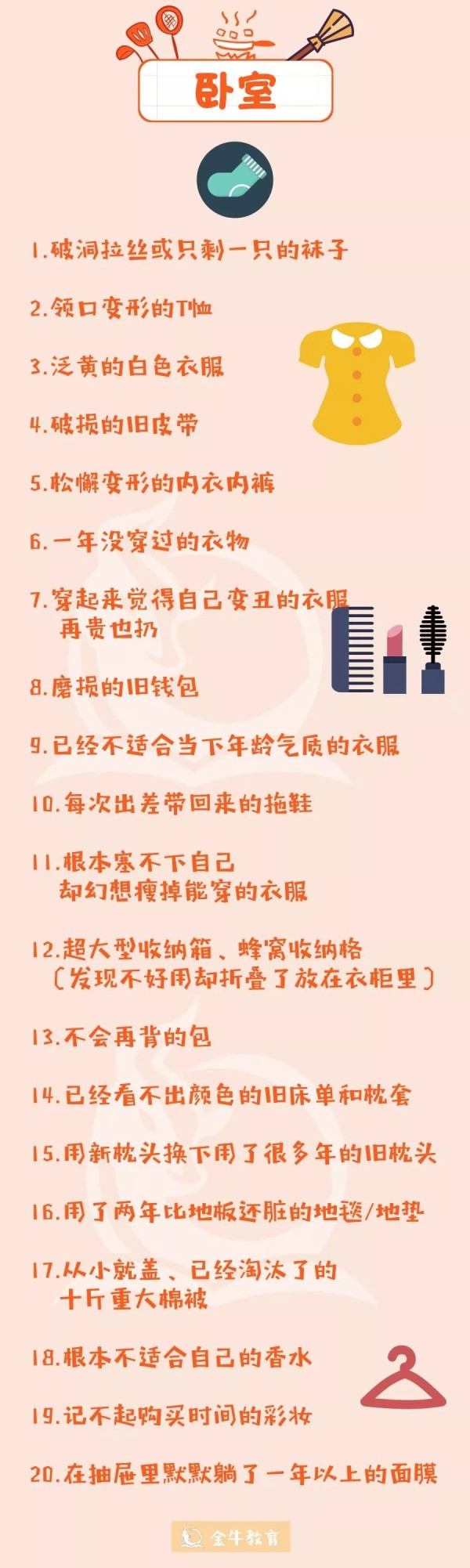 金牛教育·辞旧迎新｜春节大扫除指南：这140件东西可以扔了-幼师课件网第14张图片