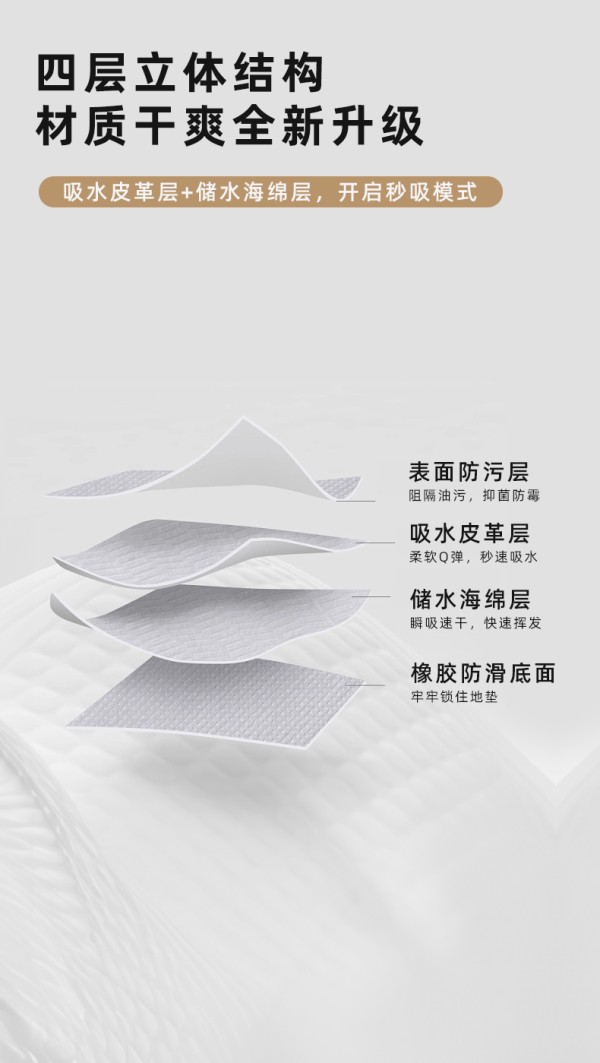 四层立体结构，材质干爽