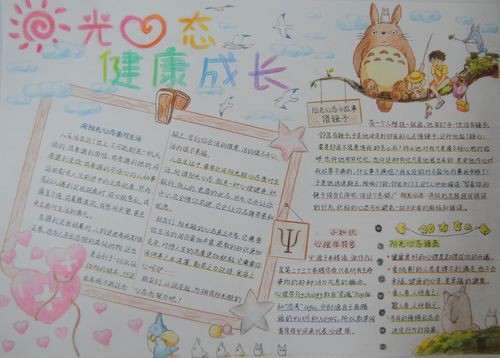 书写多彩人生心理健康月系列活动之三手抄报比赛