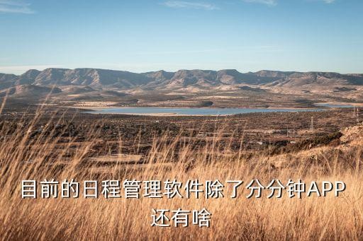 目前的日程管理软件除了分分钟APP还有啥