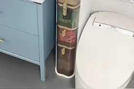 卫生间的缝隙放上这个置物架,不仅可以收纳,也更整齐了#卫生间好物 #实用好物 #收纳整理 #居家好物视频封面