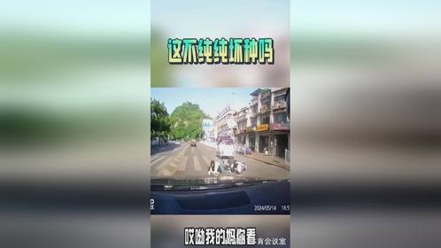 这不纯纯坏种吗？这样别人家车，还说人家追他尾了
