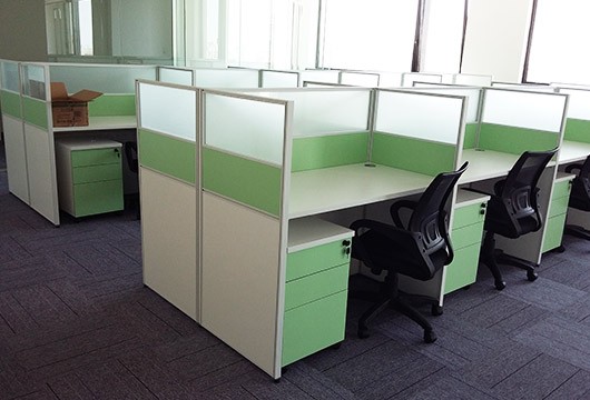 屏风隔断教师办公桌_隔断教师办公桌-上海品源学校家具
