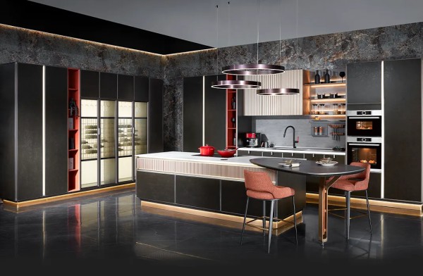 contemporary-luxury-black-kitchen-cabinets-with-island