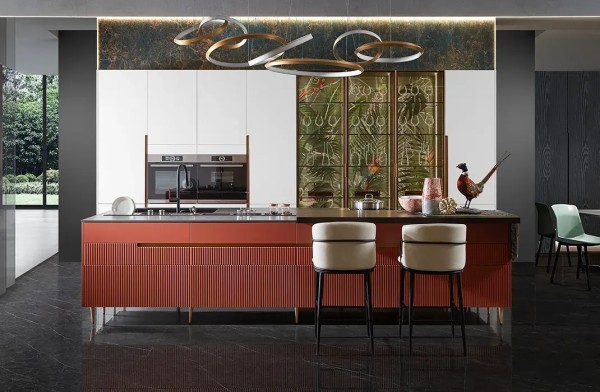modern-high-end-red-fluted-kitchen-island-with-hidden-storage-cabinets
