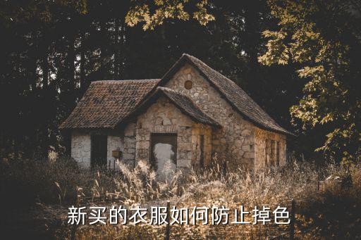 新买的衣服如何防止掉色