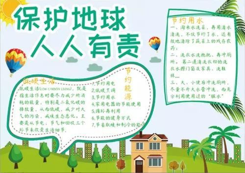 绿色环保手抄报最简单文字绿色环保手抄报图片简单