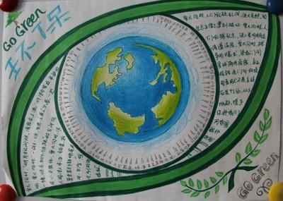 获奖绿色环保手抄报绿色环保手抄报