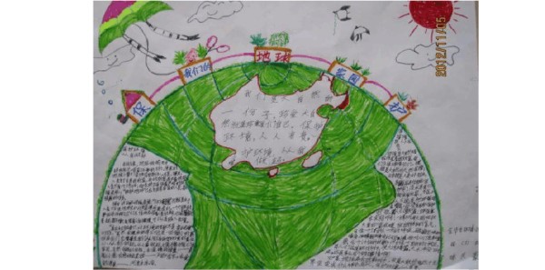 关于绿色环保的手抄报保护环境人人有责
