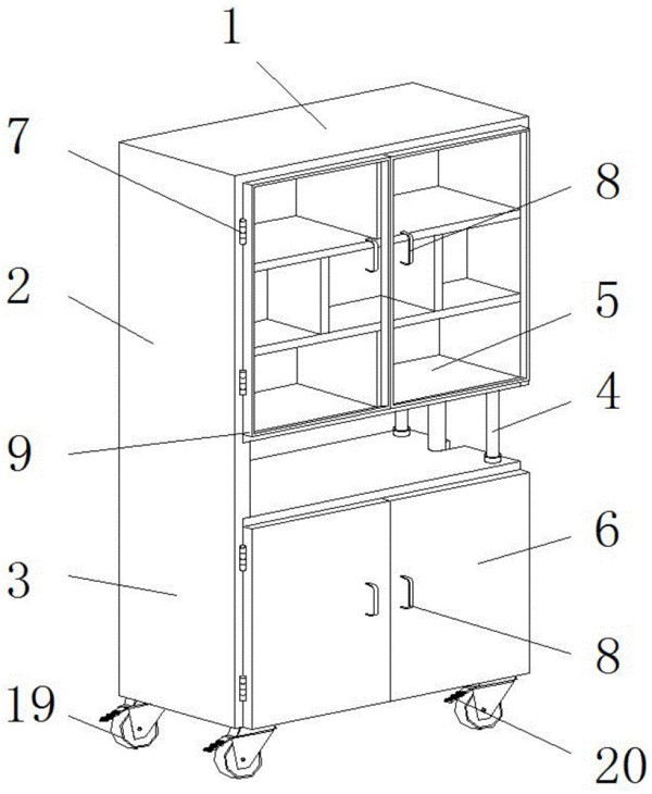 一种室内设计用隔断架的制作方法