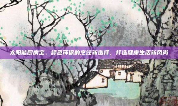 太阳能厨房宝,绿色环保的烹饪新选择,打造健康生活新风尚