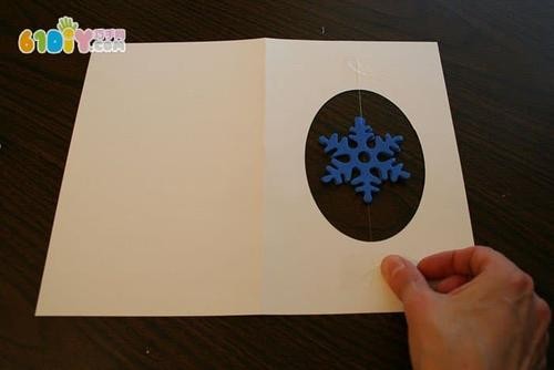 新年手工制作漂亮的雪花贺卡