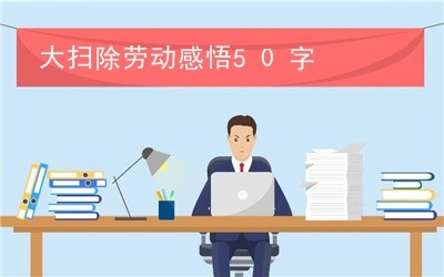 大扫除劳动感悟50字