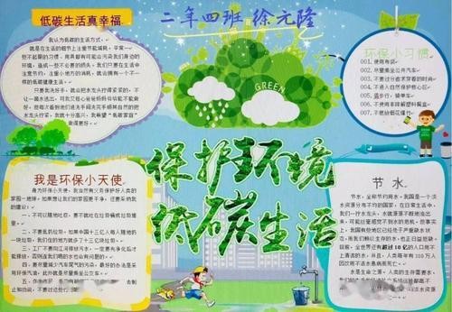 有关环保绿色出行手抄报 绿色出行手抄报