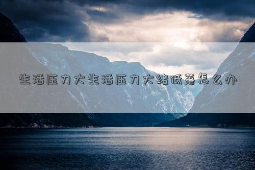 生活压力大生活压力大绪低落怎么办