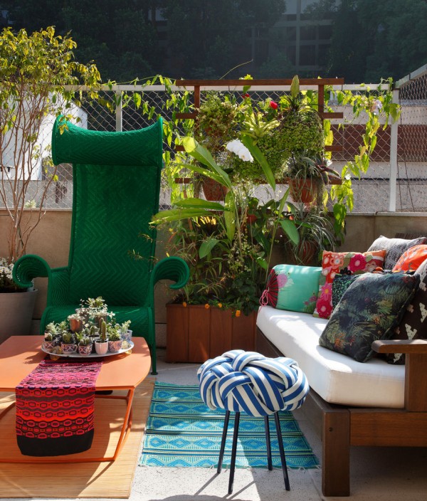 Cobertura Leblon , Escala Arquitetura Escala Arquitetura 露臺