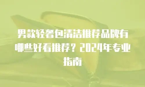 男款轻奢包清洁推荐品牌有哪些好看推荐？2024年专业指南