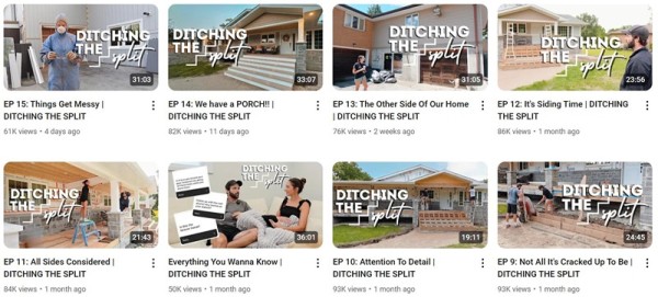 YouTube网红:加拿大生活家居DIY周边博主频道内容