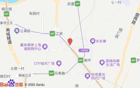 OYO速洁宾馆(南岸区南坪正街天龙广场店)位置示意图