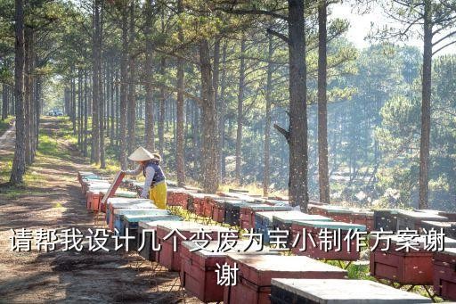 请帮我设计几个变废为宝小制作方案谢谢