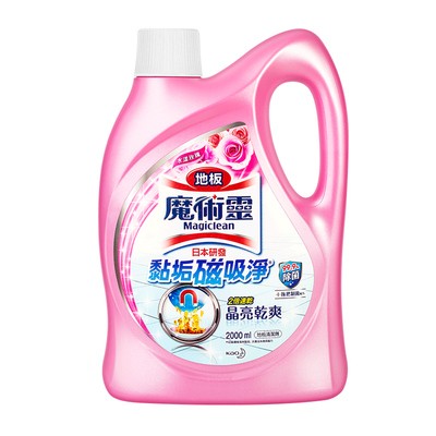 花王拖地清洁剂木地板清香速干擦洗地砖瓷砖清洗剂魔术灵清洁液2L