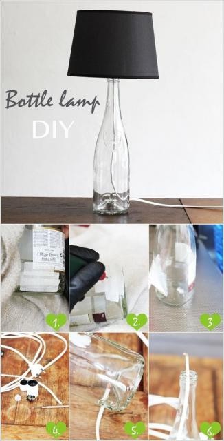 玻璃瓶可以做什么手工？实用玻璃瓶手工制作小夜灯、吊灯创意作品 第9张