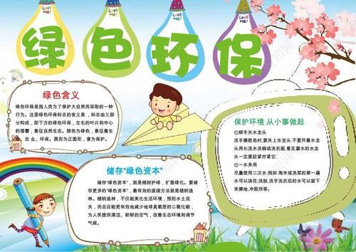 开展绿色生活手抄报 绿色生活手抄报