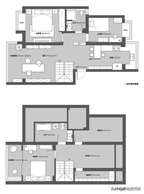 130㎡木质简约——非传统客厅布局形式，打造亲子互动空间