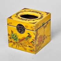 仿古中国风 中纤板纸巾盒 收纳盒纸巾盒 收纳用品(需定制,定制时长为20天) A101