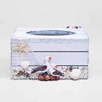 地中海风格装饰纸巾盒 创意木质抽纸盒 家居纸抽盒ZFZ9