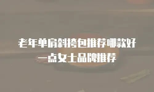 老年单肩斜挎包推荐哪款好一点女士品牌推荐