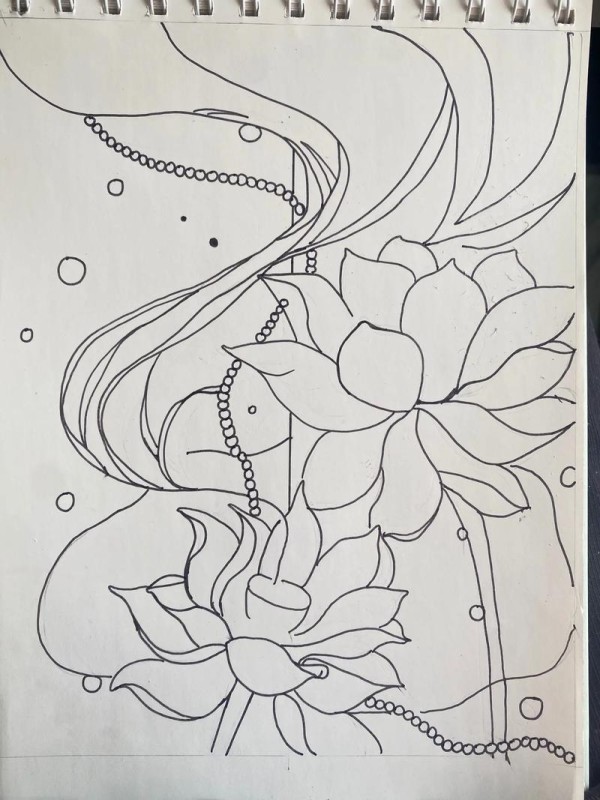 装饰画简单手绘图片