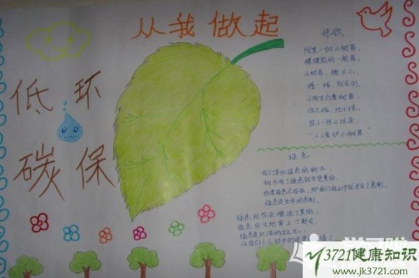 低碳环保主题手抄报低碳环保手抄报图片