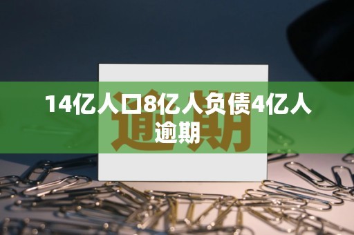 14亿人口8亿人负债4亿人逾期