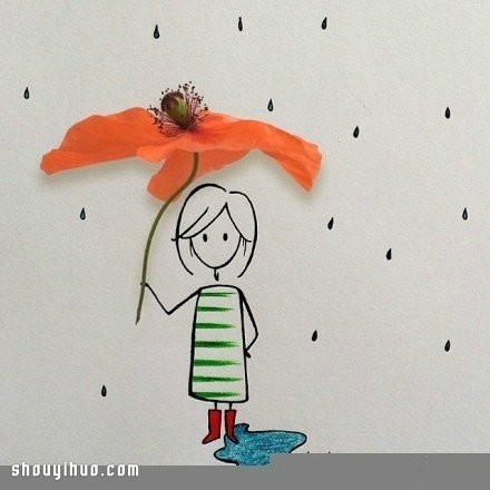 简单手绘与生活小物结合 DIY女孩日常生活 - www.youjiao5.com