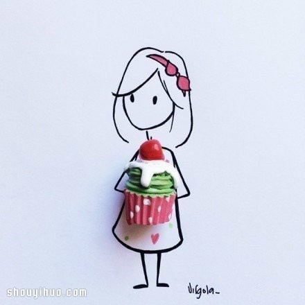 简单手绘与生活小物结合 DIY女孩日常生活 - www.youjiao5.com