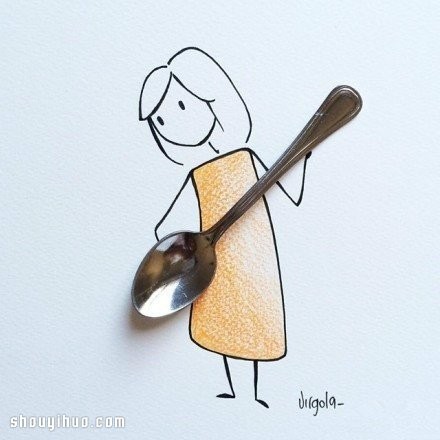 简单手绘与生活小物结合 DIY女孩日常生活 - www.youjiao5.com