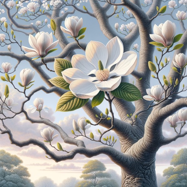 迎春花（Magnolia denudata）图片