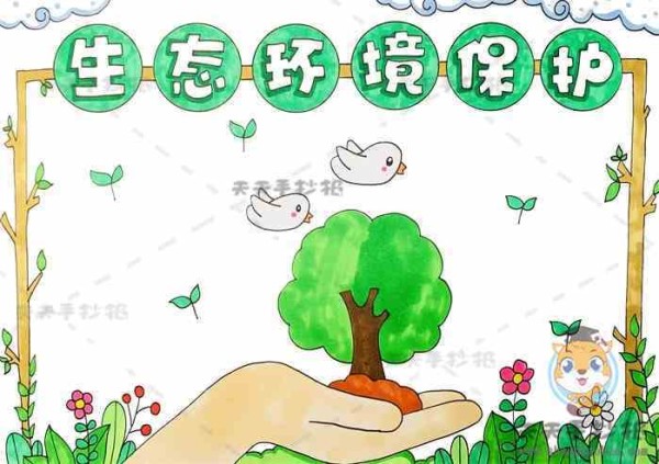 生态环境保护手抄报简单画法保护环境为主题的手抄报内容写什么
