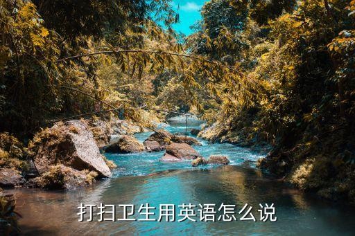 打扫卫生用英语怎么说
