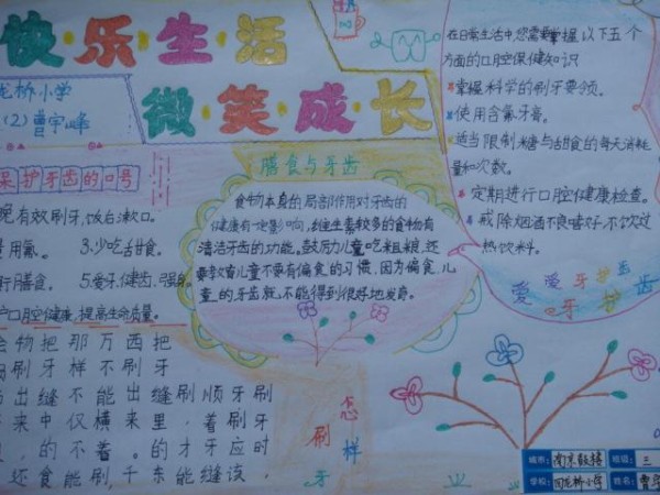 关于成长的手抄报图片