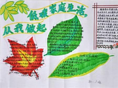 争做低碳家庭低碳生活手抄报内容