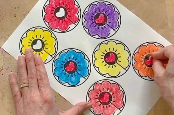 妇女节手工,剪纸,剪纸花,花束制作,花束