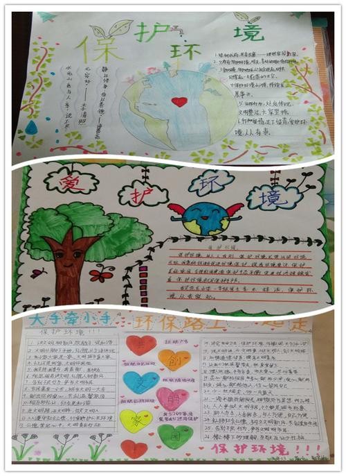 我们组织开展的保护环境手抄报活动既让孩子们掌握了知识又
