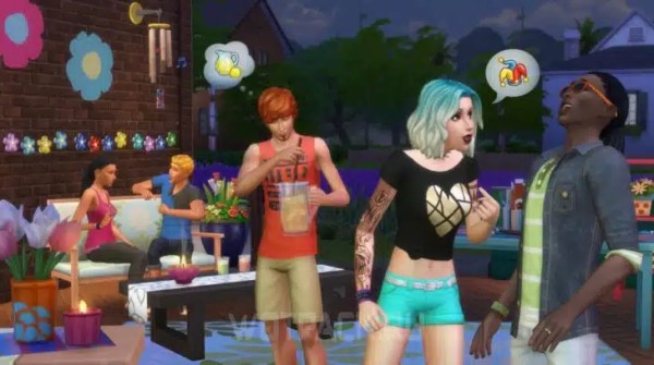 Взаимодействия между персонажами в The Sims 4