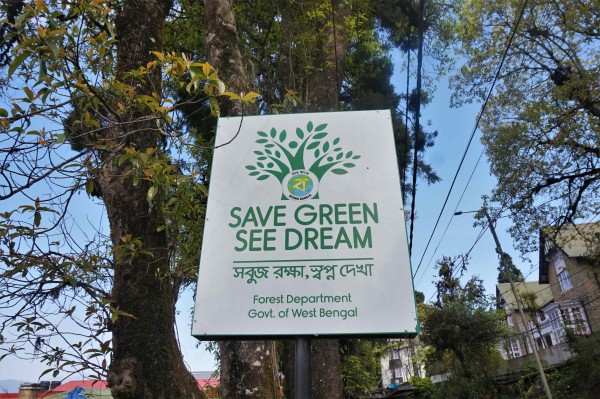 ec-friendly sign - save green see dream - Green travel tips 