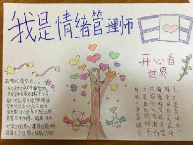 如合调节情绪手抄报关于情绪的手抄报