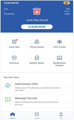 适用于 Android 平板电脑的清洁应用程序 - Clean Master