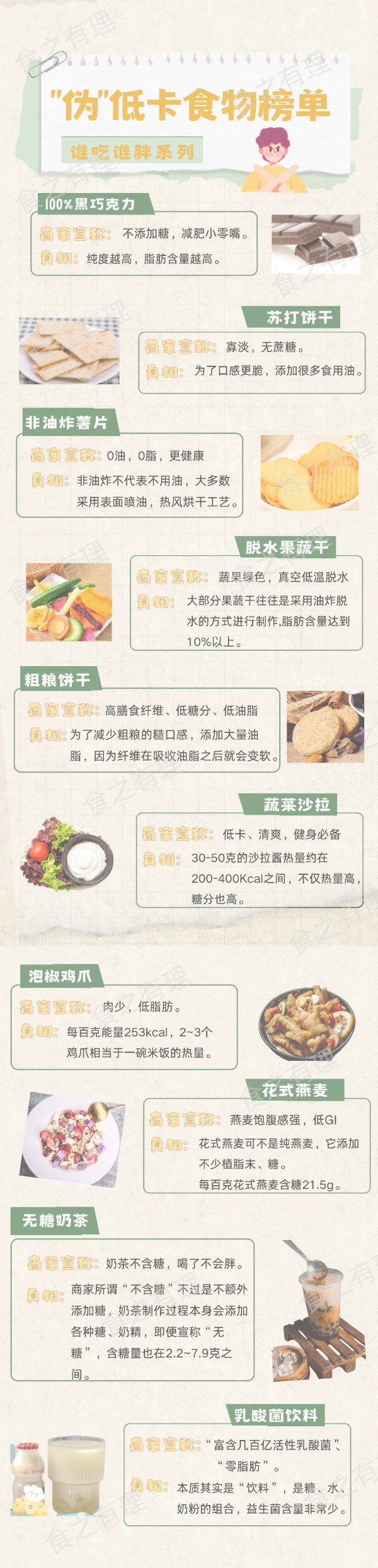 这些「低卡食物」会越吃越胖!很多人还不知道