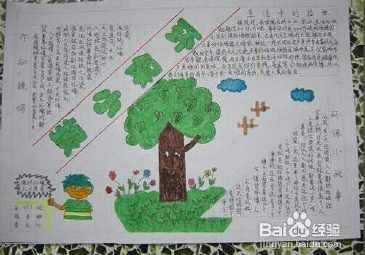 用绿色点亮生活手抄报 绿色生活手抄报